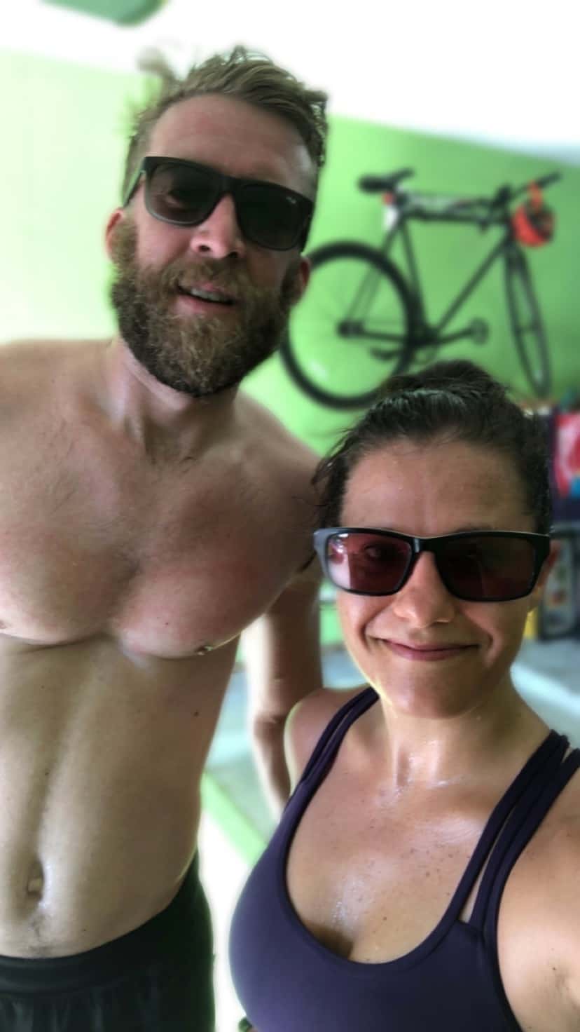 Couple post Murph workout