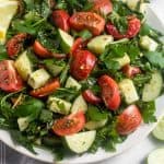 Chopped Tomato Cucumber Kale Salad Pinterest Image