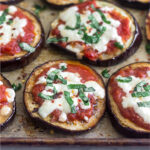 Keto eggplant pizza Pinterest image