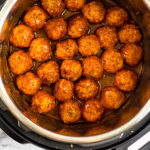 BBQ Chicken Meatballs Pinterest image