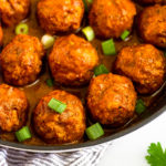 BBQ Chicken Meatballs Pinterest image