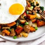 Sweet Potato Sausage Hash Pinterest image
