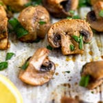 Roasted Mushrooms Pinterest Image