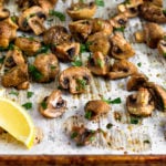 Roasted Mushrooms Pinterest Image