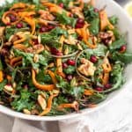 Kale Salad with Butternut Squash & Pomegranates Pinterest image