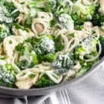 Whole30 Chicken and Broccoli Alfredo (Paleo) Pinterest image