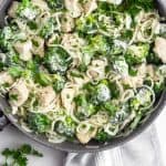 Whole30 Chicken and Broccoli Alfredo (Paleo) Pinterest image