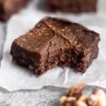 No Bake Walnut Protein Brownies (Vegan) Pinterest image