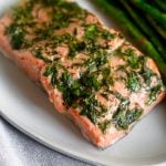 Air Fryer Salmon & Asparagus Pinterst image