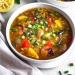 Sausage, Pepper, & Rice Soup (Paleo/Whole30) Pinterest image