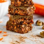 No Bake Carrot Cake Protein Bars (Vegan) Pinterest Image
