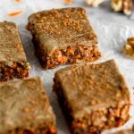 No Bake Carrot Cake Protein Bars (Vegan) Pinterest Image