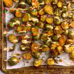 Buffalo Brussel Sprouts Pinterest image