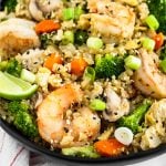 Cauliflower Shrimp Fried Rice Pinterest image