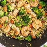 Cauliflower Shrimp Fried Rice Pinterest image