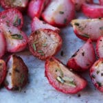 Rosemary Roasted Radishes Pinterest image