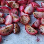 Rosemary Roasted Radishes Pinterest image