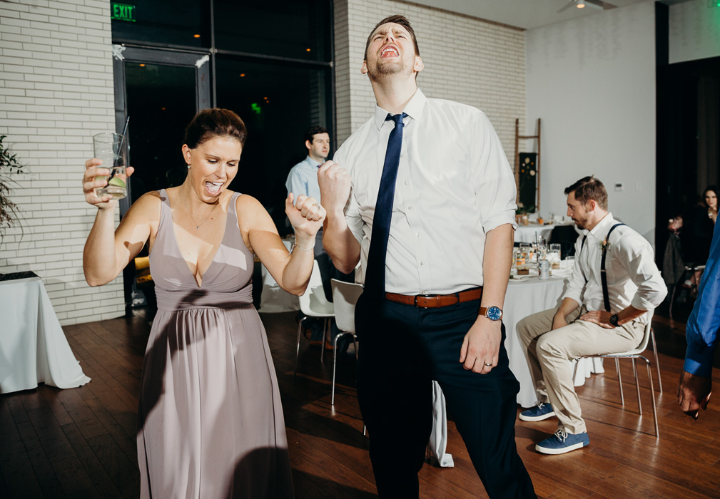 Couple dancing at a wedding