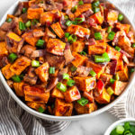 Whiskey Glazed Sweet Potatoes Pinterest image