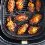 Air Fryer Chicken Wings Pinterest image