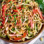 Raw Pad Thai Pinterest image