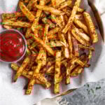 Turnip Fries Pinterest image