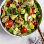 Chopped Chicken Bacon Ranch Salad Pinterest image