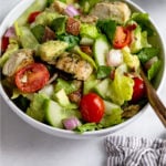Whole30 Chicken Bacon Ranch Salad Pinterest image