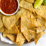 Tortilla chips in the air fryer Pinterest image