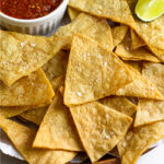 Homemade tortilla chips Pinterest image