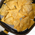Air fryer tortilla chip recipe Pinterest image