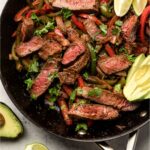 Easy Steak Fajitas Pinterest image