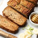 Healthy Zucchini Banana Bread Pinterest image