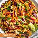 Chipotle Mexican Coleslaw Pinterest image