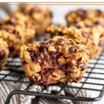 Oatmeal Chocolate Chip Muffins Pinterest image