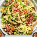 Avocado BLT Pasta Salad Pinterest image
