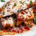 Healthy Instant Pot Eggplant Parmesan Pinterest image