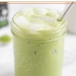 Iced Matcha Latte Pinterest image