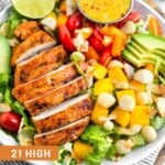 High Protein Salad Recipes Pinterest Image