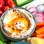 Paleo Cauliflower Hummus Pinterest Image